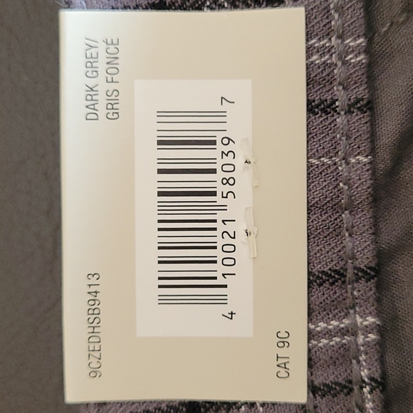 DENVER Hayes - men's cargo shorts, dark grey checked pattern, NWT, size 36 - Picture 4 of 4